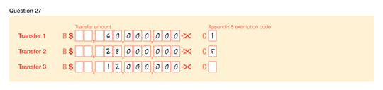 Question 27 example