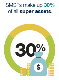 SMSFs make up 30% of all super assets in 2016.