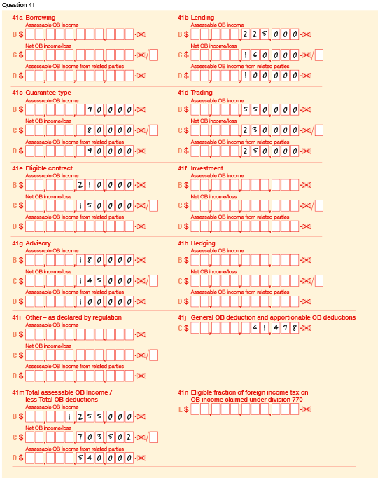 Question 41 example